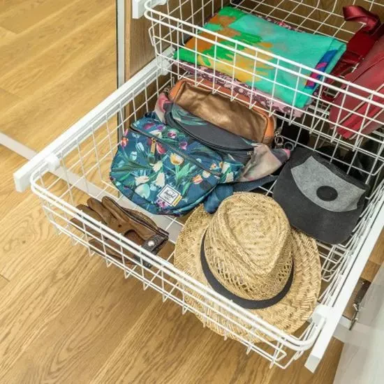 Кошик для білизни SMART без напрямних 800 мм Білий (W-WKO80-BP-10) - фото 2 Кошик для білизни SMART без напрямних 800 мм Білий (W-WKO80-BP-10) - фото 2