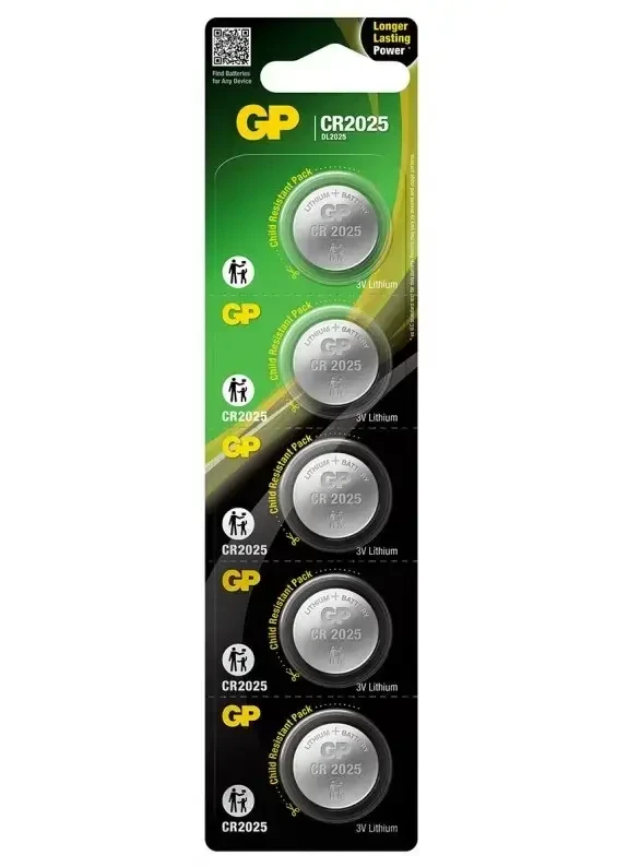 Батарейки GP Batteries CR2025 3v BL 5