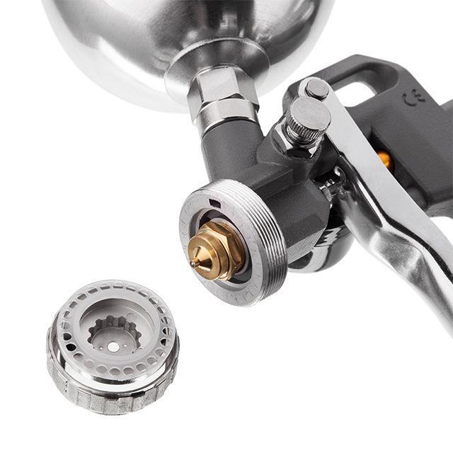 Фарбопульт пневматичний Intertool PT-0205 HP форсунка 1,5 мм верхній металевий бачок 600 мл 5 bar (1649361546) - фото 8 Фарбопульт пневматичний Intertool PT-0205 HP форсунка 1,5 мм верхній металевий бачок 600 мл 5 bar (1649361546) - фото 8