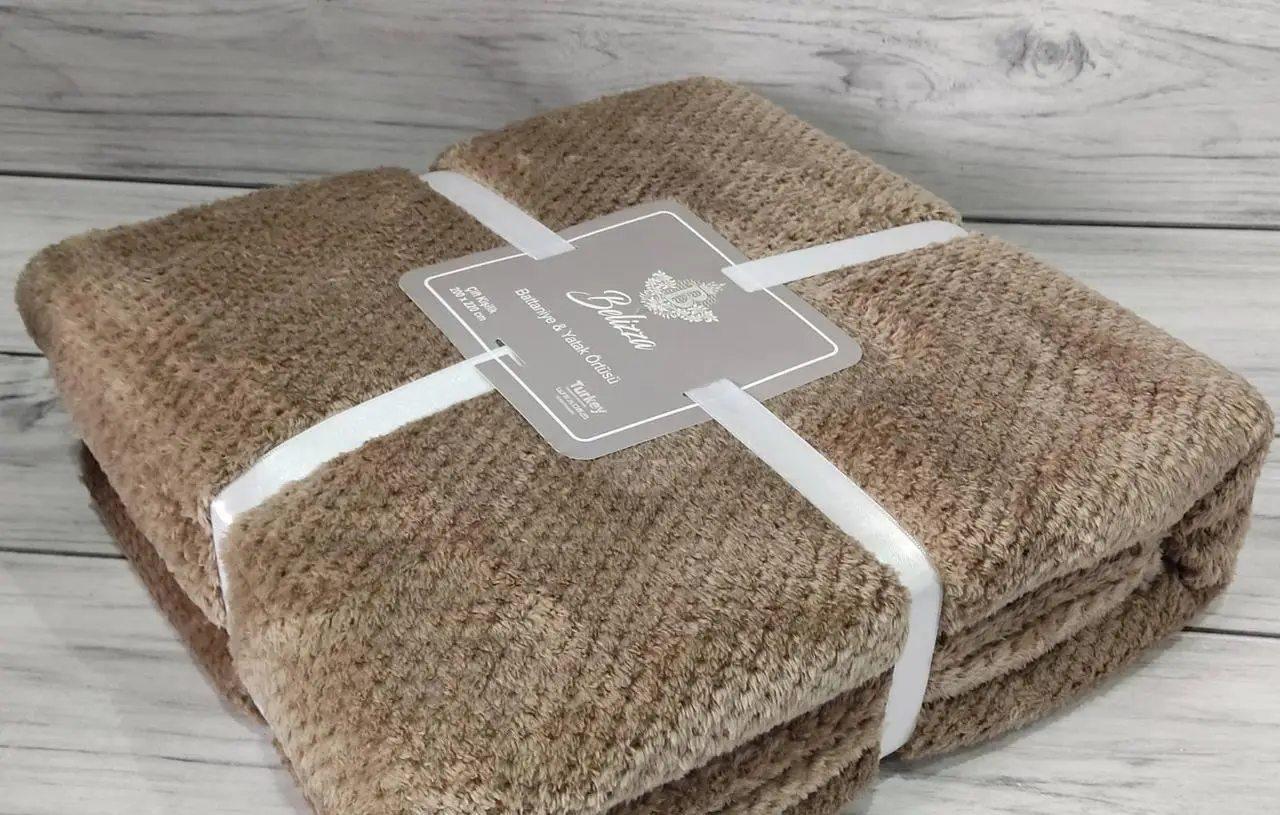 Хутряний плед покривало 180х200 см - фото 2