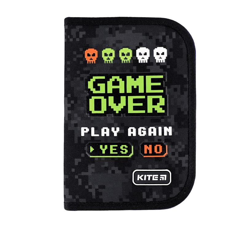 Пенал шкільний KITE K24-621-2 на 1 відділення та 1 відворот без наповнення (66999)