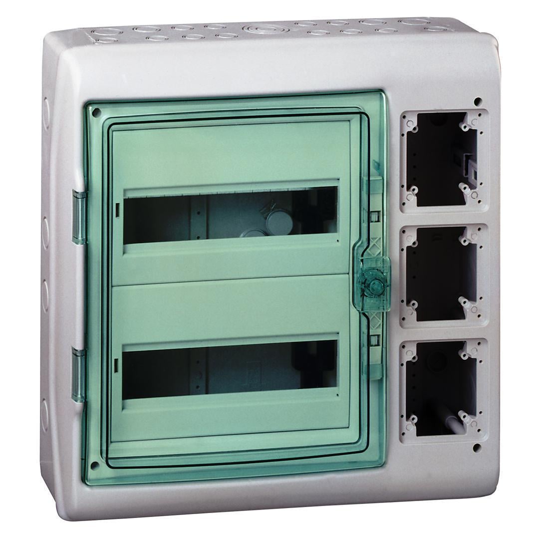 Щит навісний універсальний Schneider Electric Kaedra та 3 отвори IP65 24/2х12 модулі (13991)