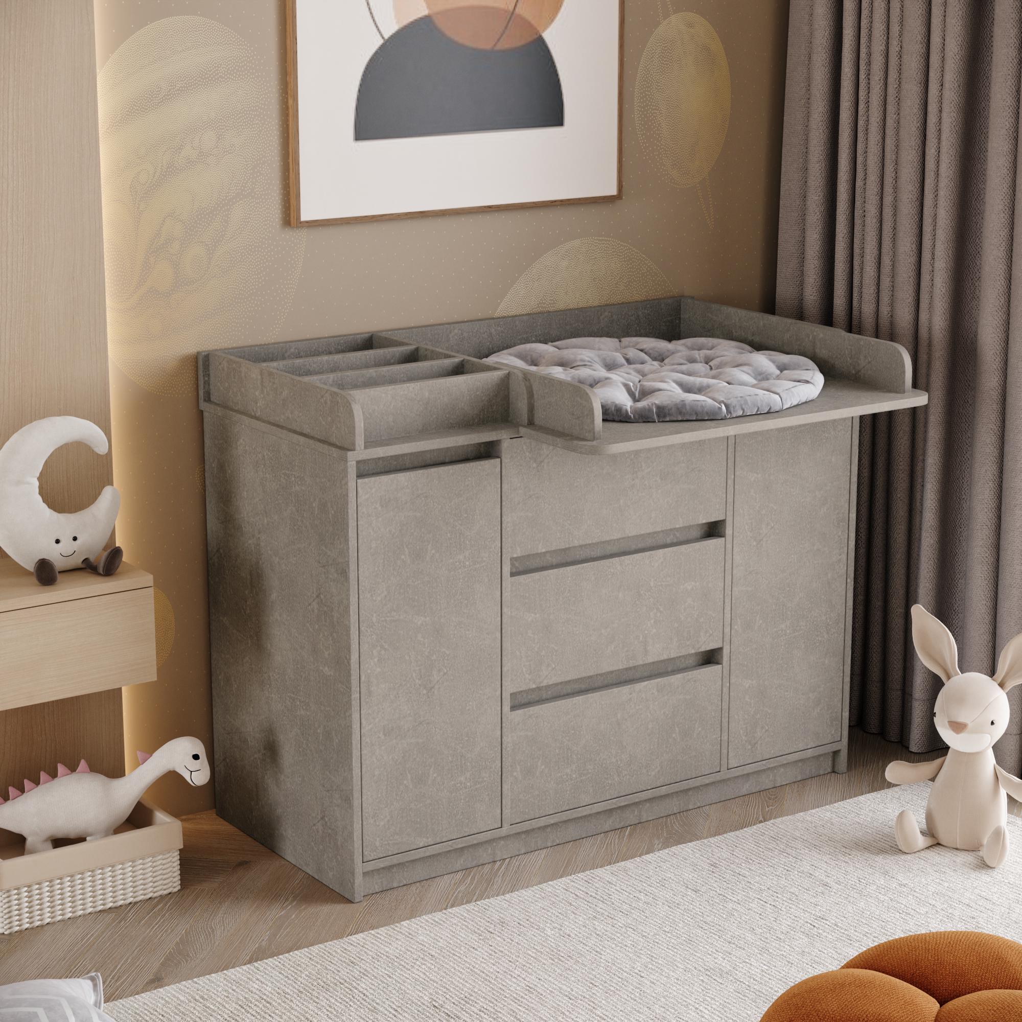 Пеленальный комод Furnigrade ПС-4s 77х110х49 см Индастриал