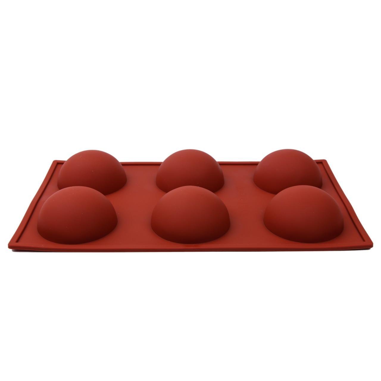 Форма силиконовая для выпечки Полусфера 6 очагов 29х17 см (2356744438) - фото 2