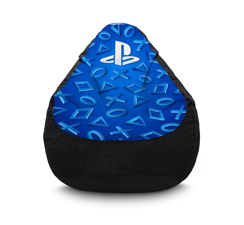 Кресло мешок iPuff PS Figures Флок XXL 90х125 см Черный