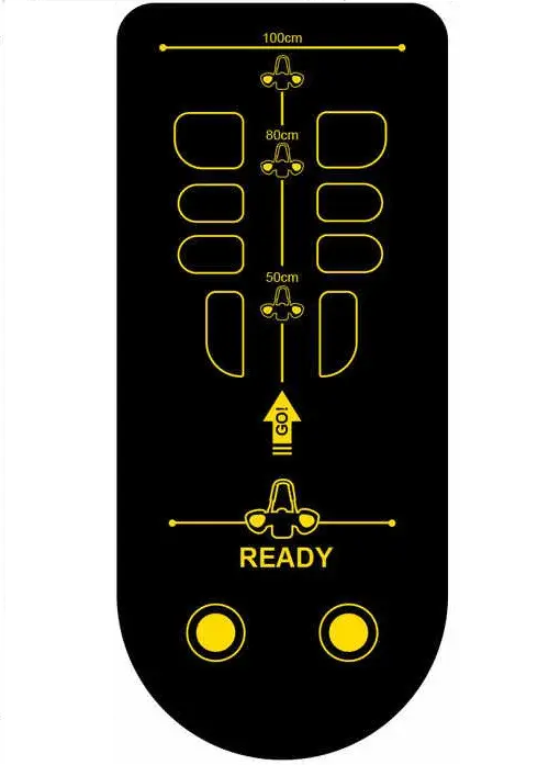 Килимок для фітнесу 160х60 з анатомічною розміткою для тренування преса (27110859)