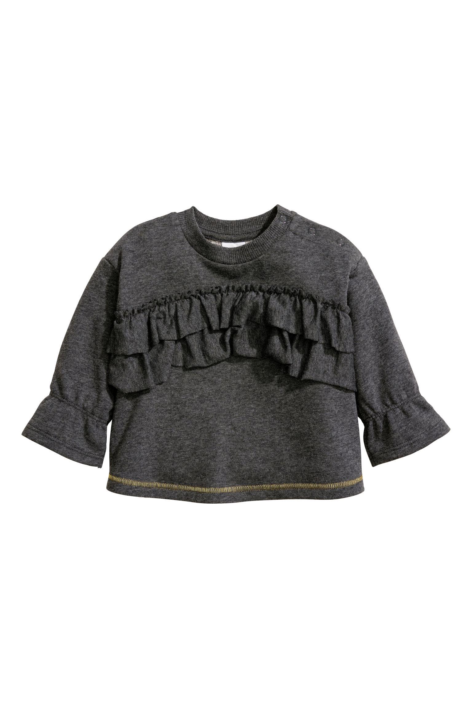 Свитшот H&M 68 см Темно-серый (4116288017)