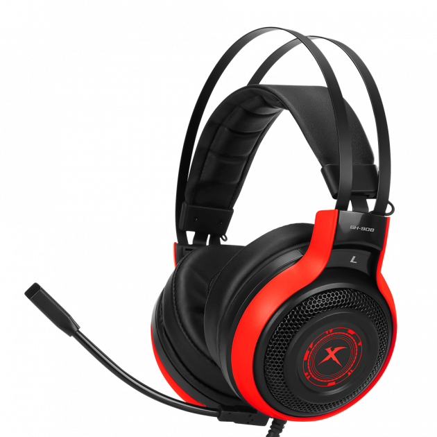 Ігрові навушники XTRIKE ME Gaming RGB Backlight GH-908 Black/Red