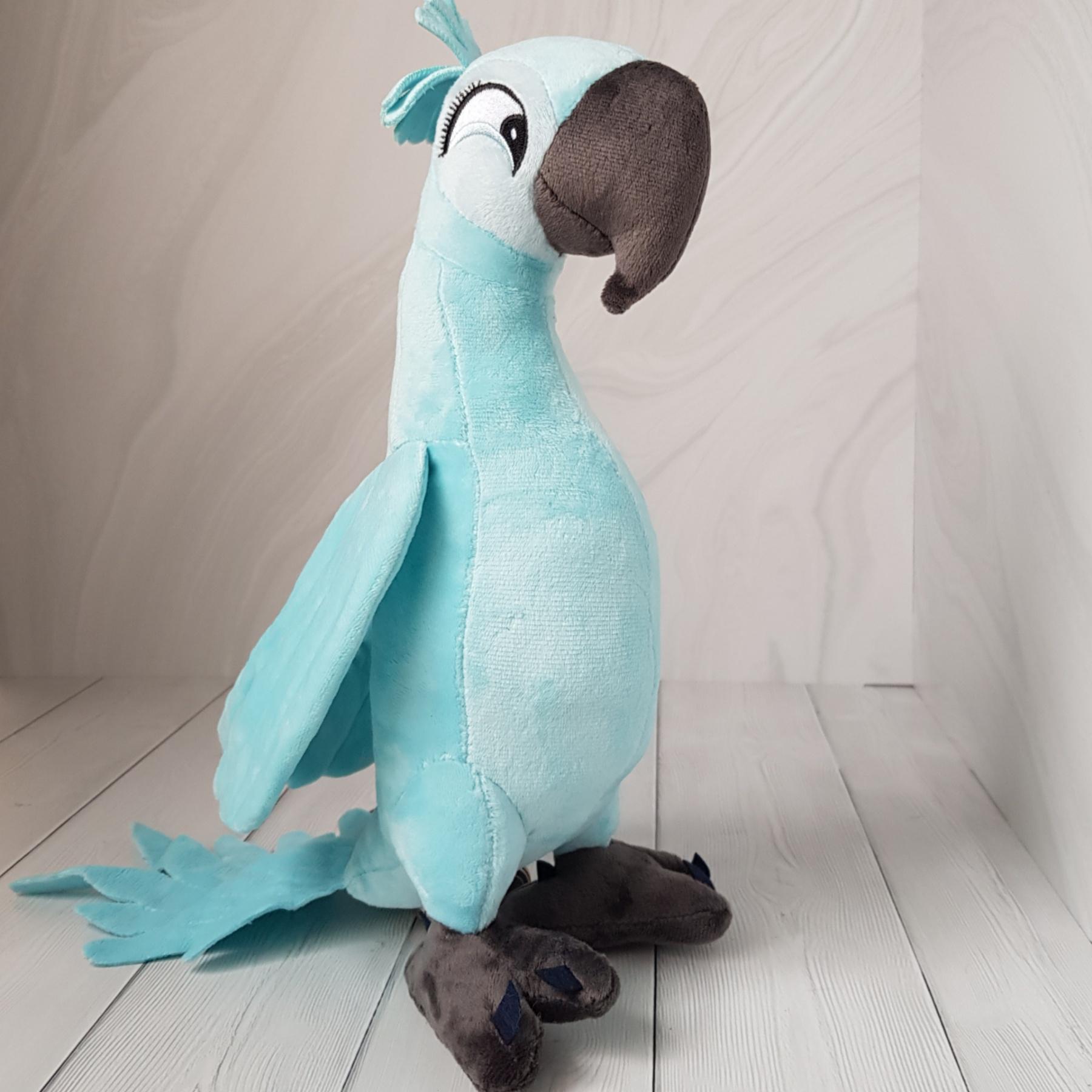 М'яка іграшка папуга Перлинка герой мультфільму Ріо 30 см Блакитний (2075407474) - фото 2