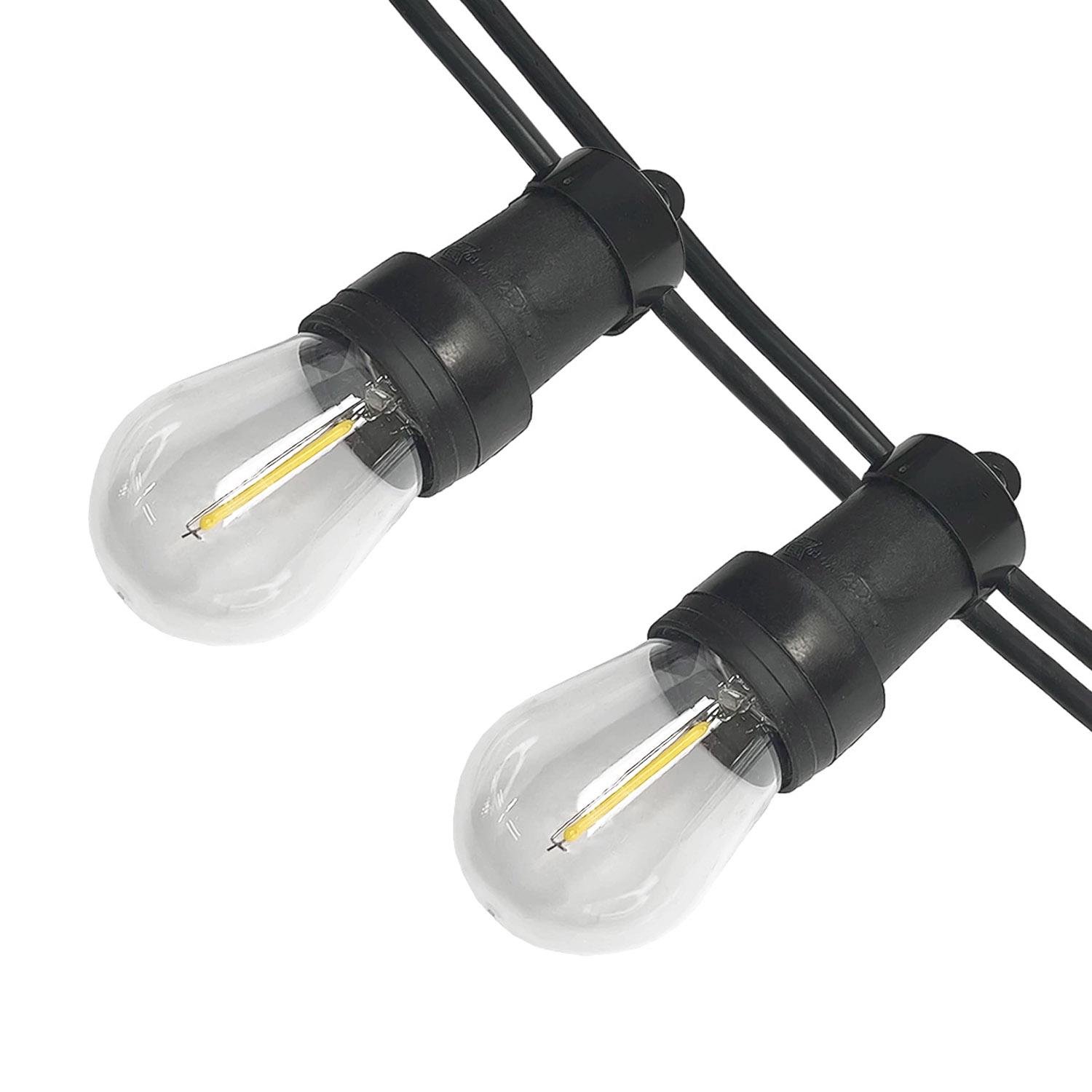 Гирлянда уличная ретро Solar-PATIO E27 IP65 10 м 21 лампа и 2 запасные - фото 2 Гирлянда уличная ретро Solar-PATIO E27 IP65 10 м 21 лампа и 2 запасные - фото 2