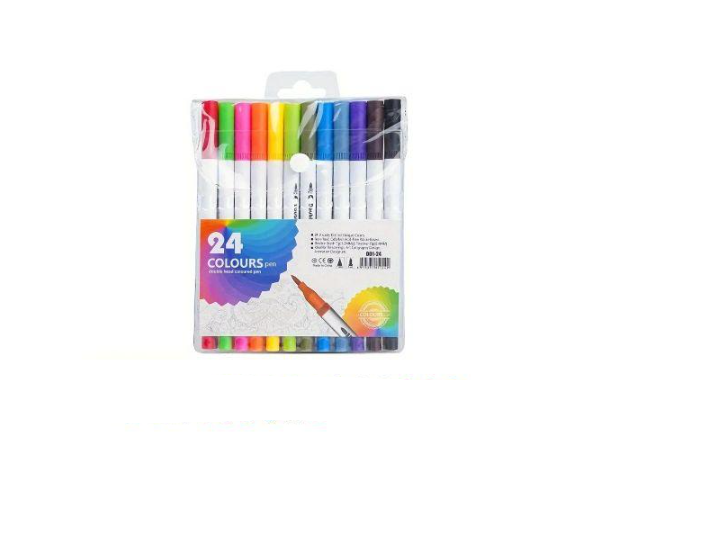 Маркер двухсторонний 24 цв. (WW01703ST)