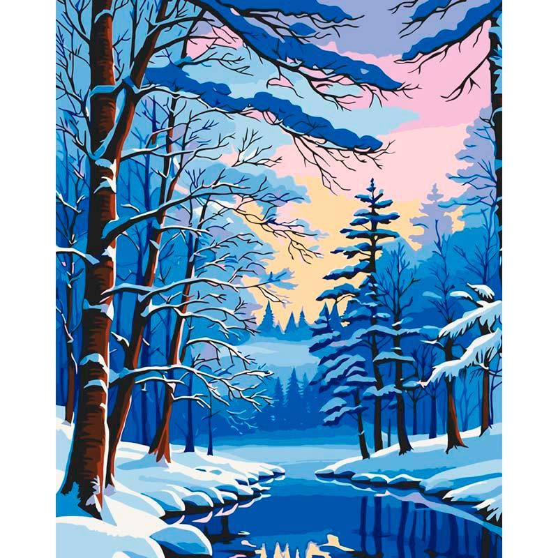 Картина по номерам ART CRAFT Зимний лес 40х50 см (11048-AC)