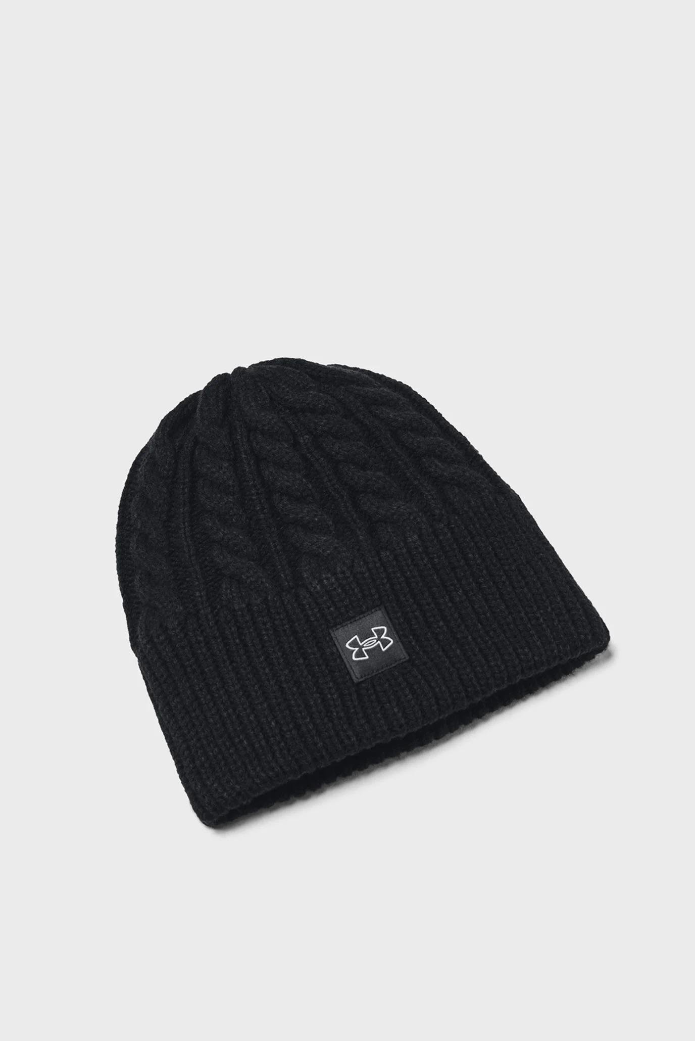 Шапка UA Halftime Cable Knit Beanie Черный (OSFM 1379995-001)