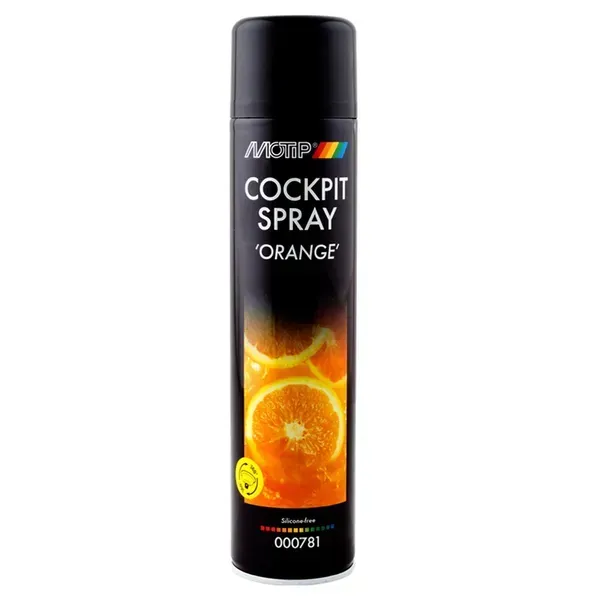 Очиститель для приборной панели Motip Cockpit Spray Апельсин аэрозоль 600 мл (000781)