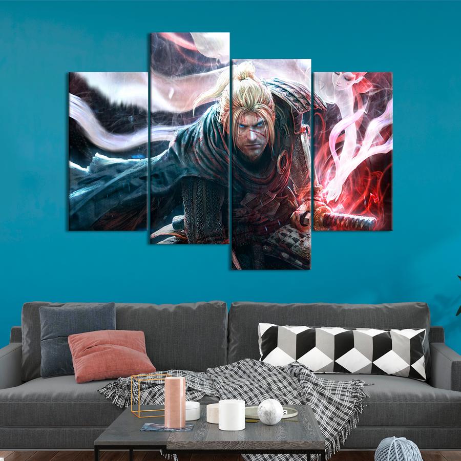Настенний декор Могучий воин из игры Nioh 149x106 см (A162-4)