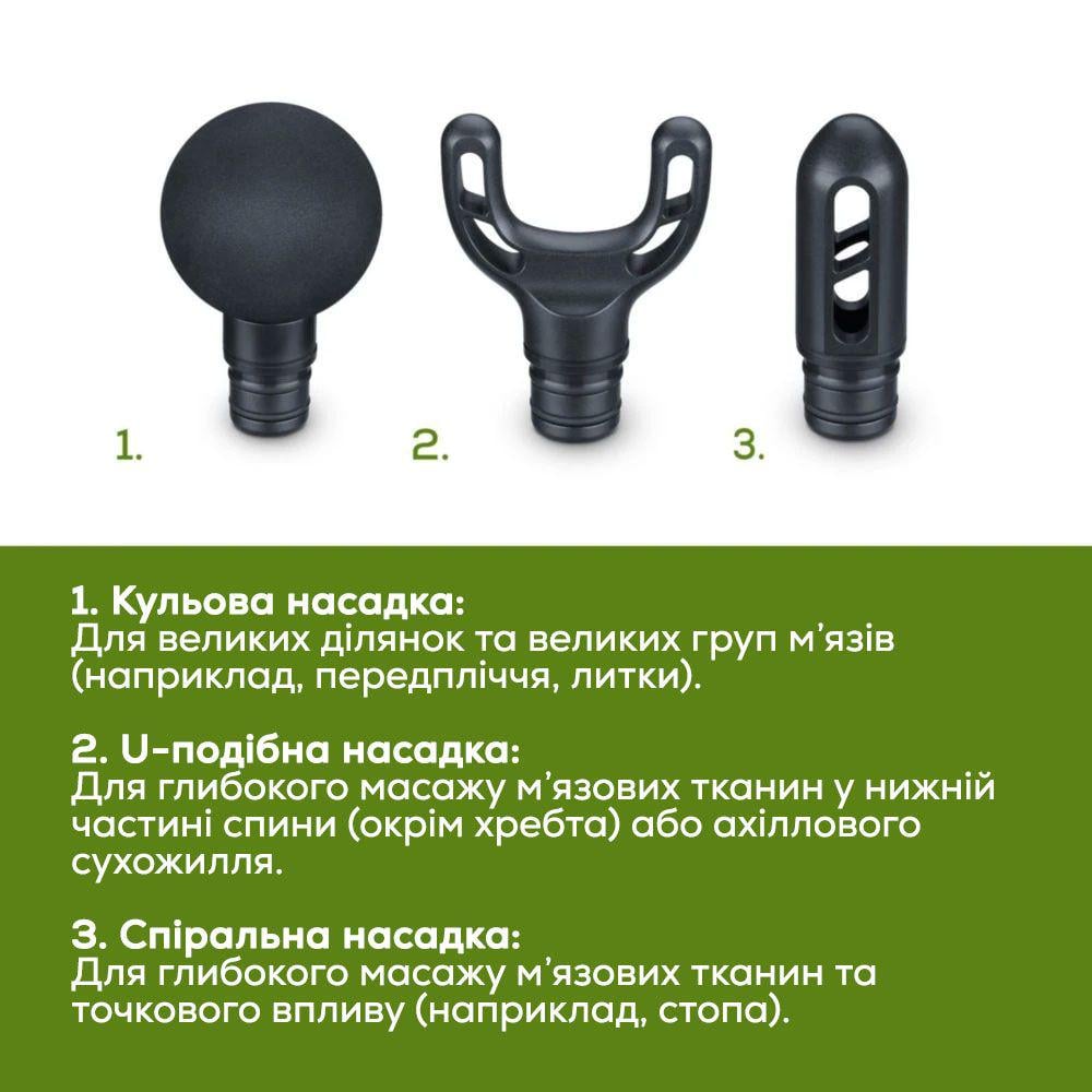 Масажер ударний акумуляторний Beurer MG 89 LE CompactPower (30651884) - фото 8 Масажер ударний акумуляторний Beurer MG 89 LE CompactPower (30651884) - фото 8