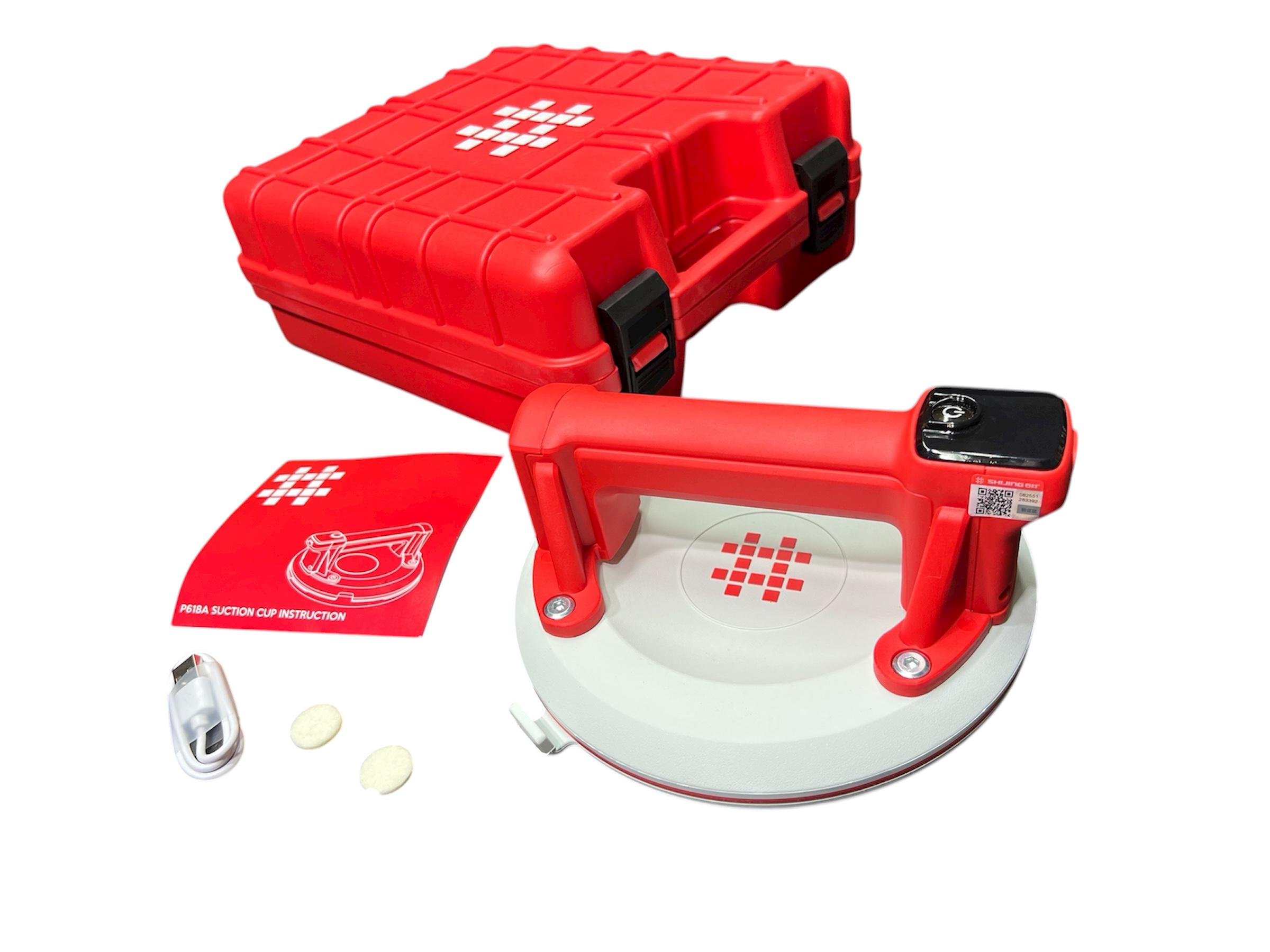 Присоска с белой резиной Shijing P618A-W - автоподкачка и цифровой дисплей