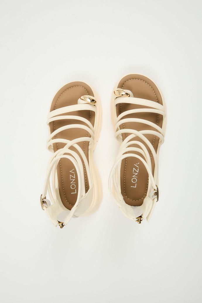 Сандалії жіночі LONZA на платформі р. 40 Бежевий (198975) - фото 3