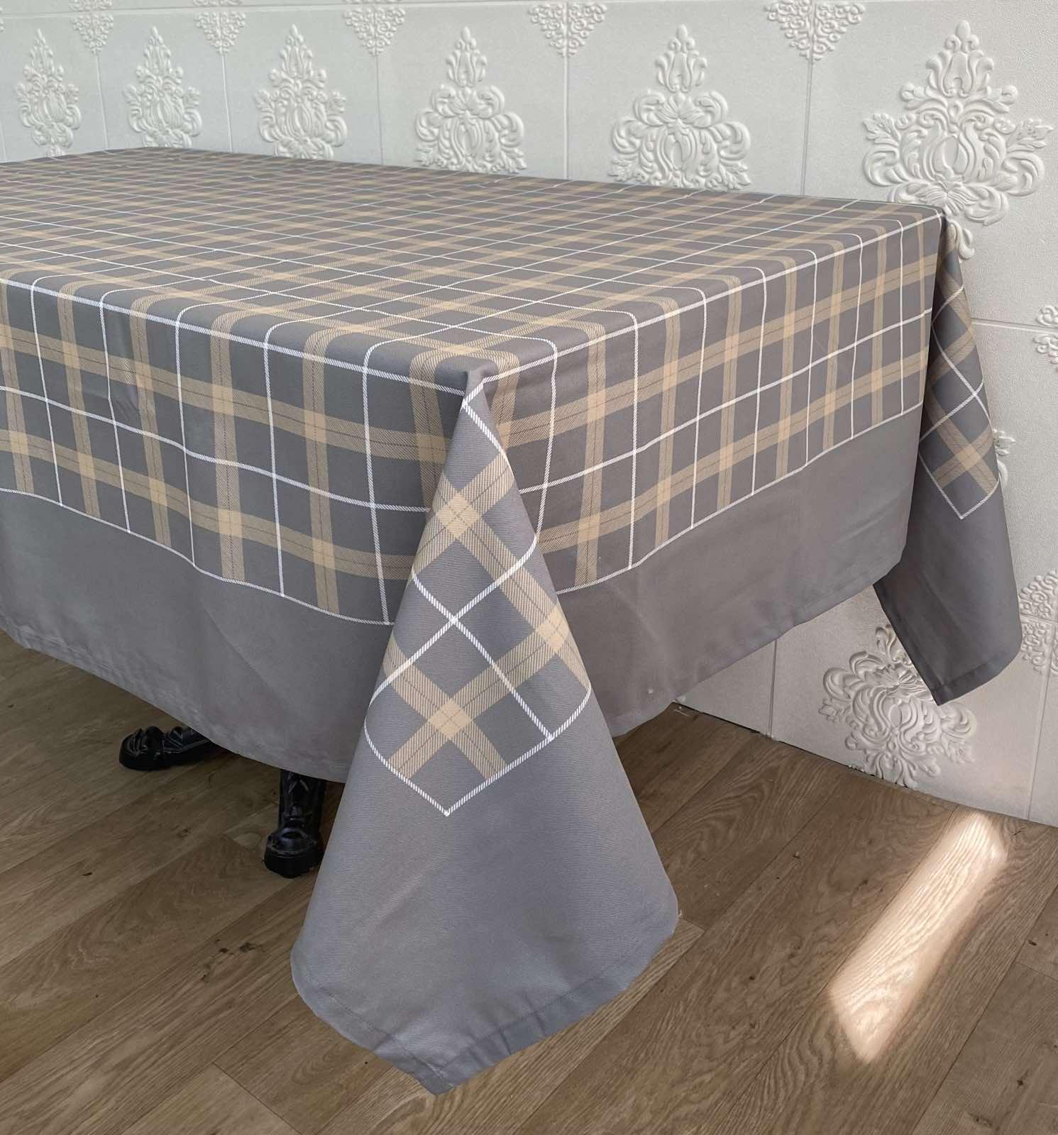 Скатерть Maison D'or Harmony Model 4 160x220 см Grey/Beige (CN19028)