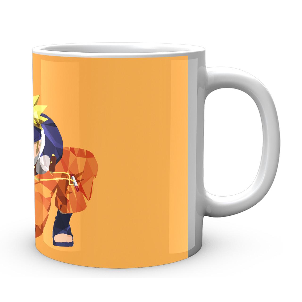 Чашка Gee! Наруто в стойке Вектор Без контура Белый NA.02.307