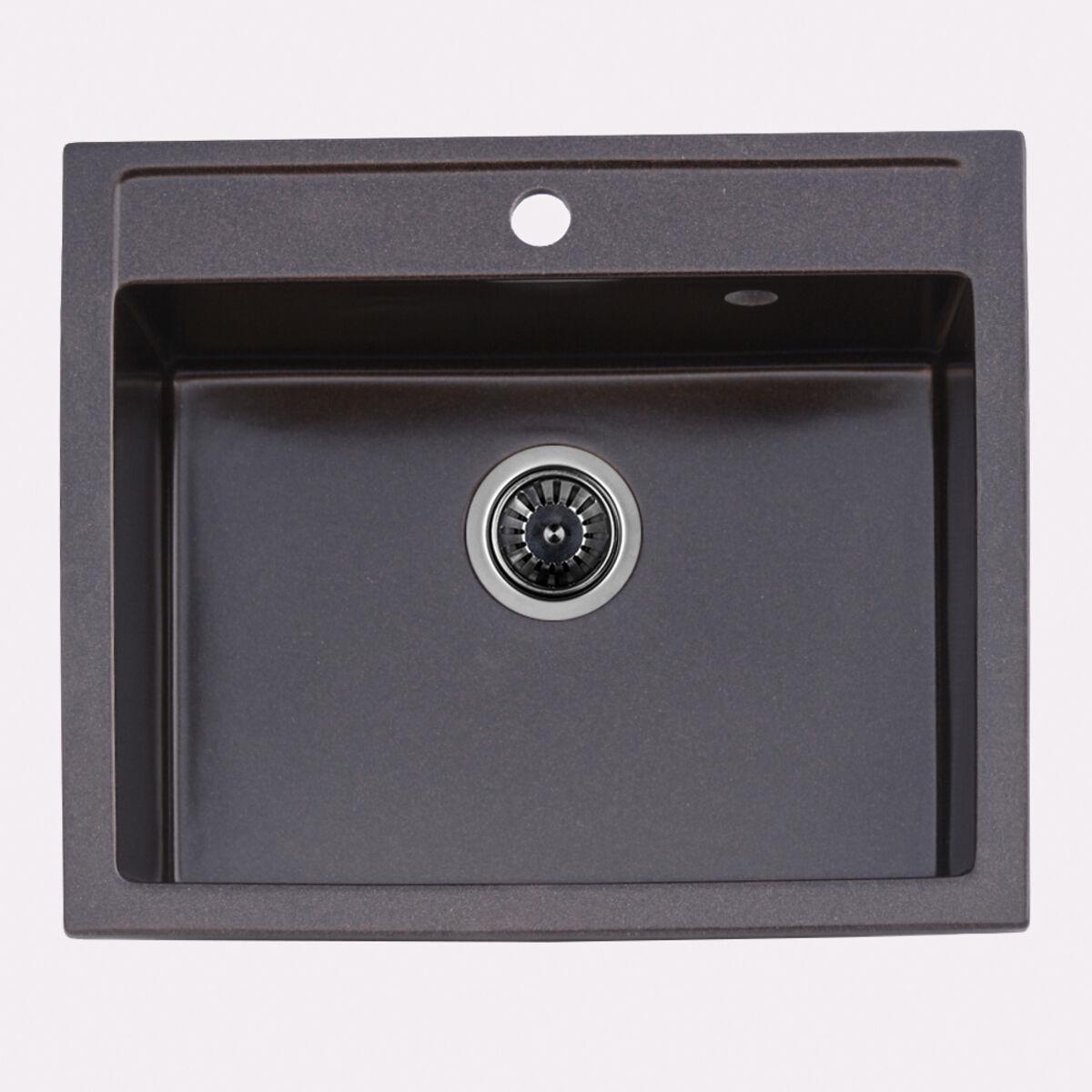 Мойка кухонная Platinum IRENA 5850 гранитная глянцевая Мокко (000025025) Мойка кухонная Platinum IRENA 5850 гранитная глянцевая Мокко (000025025)