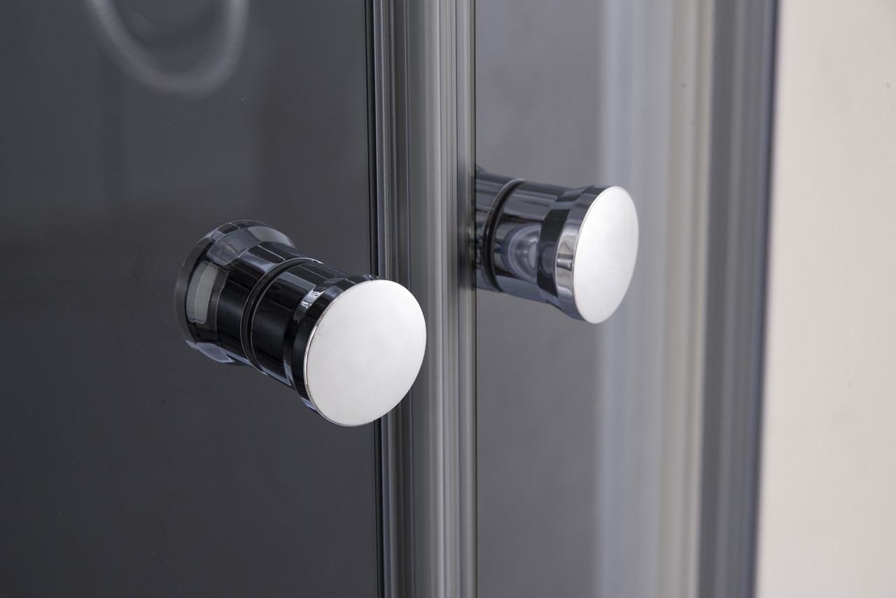 Душевая кабина с низким поддоном MIXXUS PLAIN SCT02-90x90x195-TR прозрачное стекло 4 мм Graphite (MI6901) - фото 4 Душевая кабина с низким поддоном MIXXUS PLAIN SCT02-90x90x195-TR прозрачное стекло 4 мм Graphite (MI6901) - фото 4