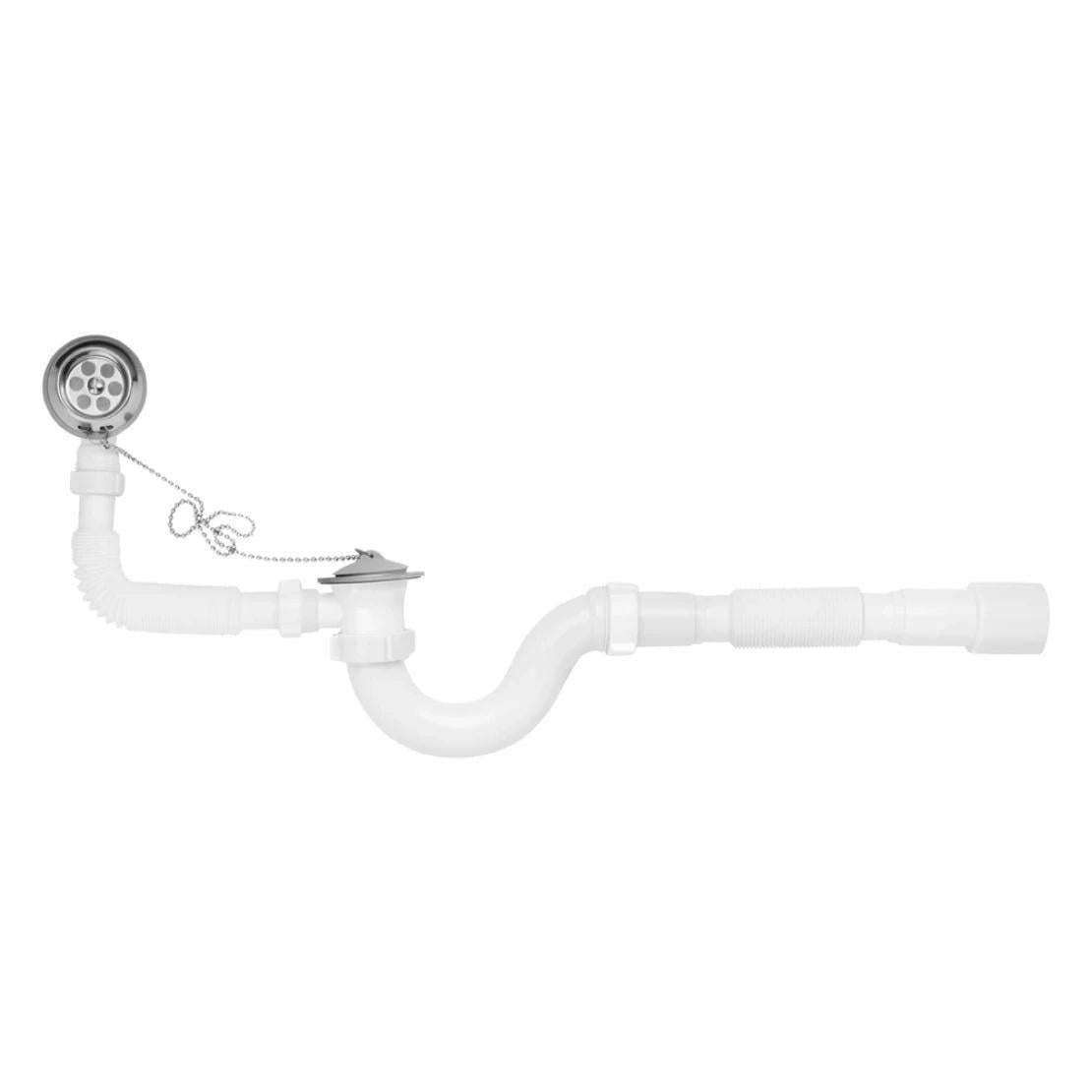 Сифон для ванни Kroner KRP BS02 1 1/2"х40/50 мм з переливом (CV032062)