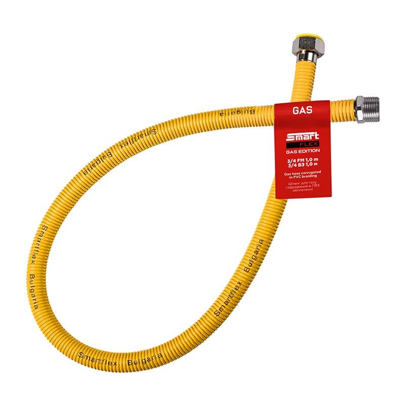 Шланг газовый гофрированный SmartFlex ВЗ 3/4" 100 см (64520) Шланг газовый гофрированный SmartFlex ВЗ 3/4" 100 см (64520)