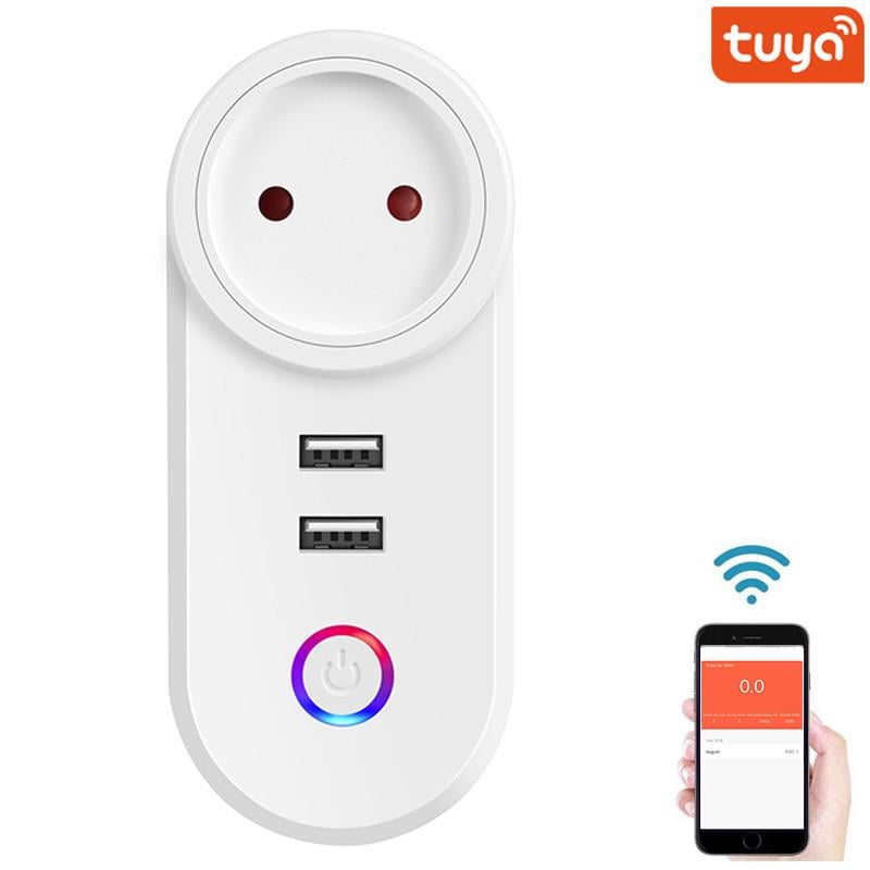 Wifi розетка розумна Digital LIon IS-02w p USB роз'ємами/16А/підтримка Tuya/Android + iOS - фото 2