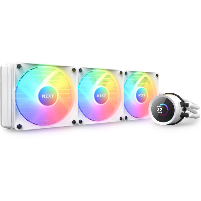 Система водяного охлаждения NZXT Kraken RGB 360 360 мм LCD ARGB White (RL-KR360-W1)