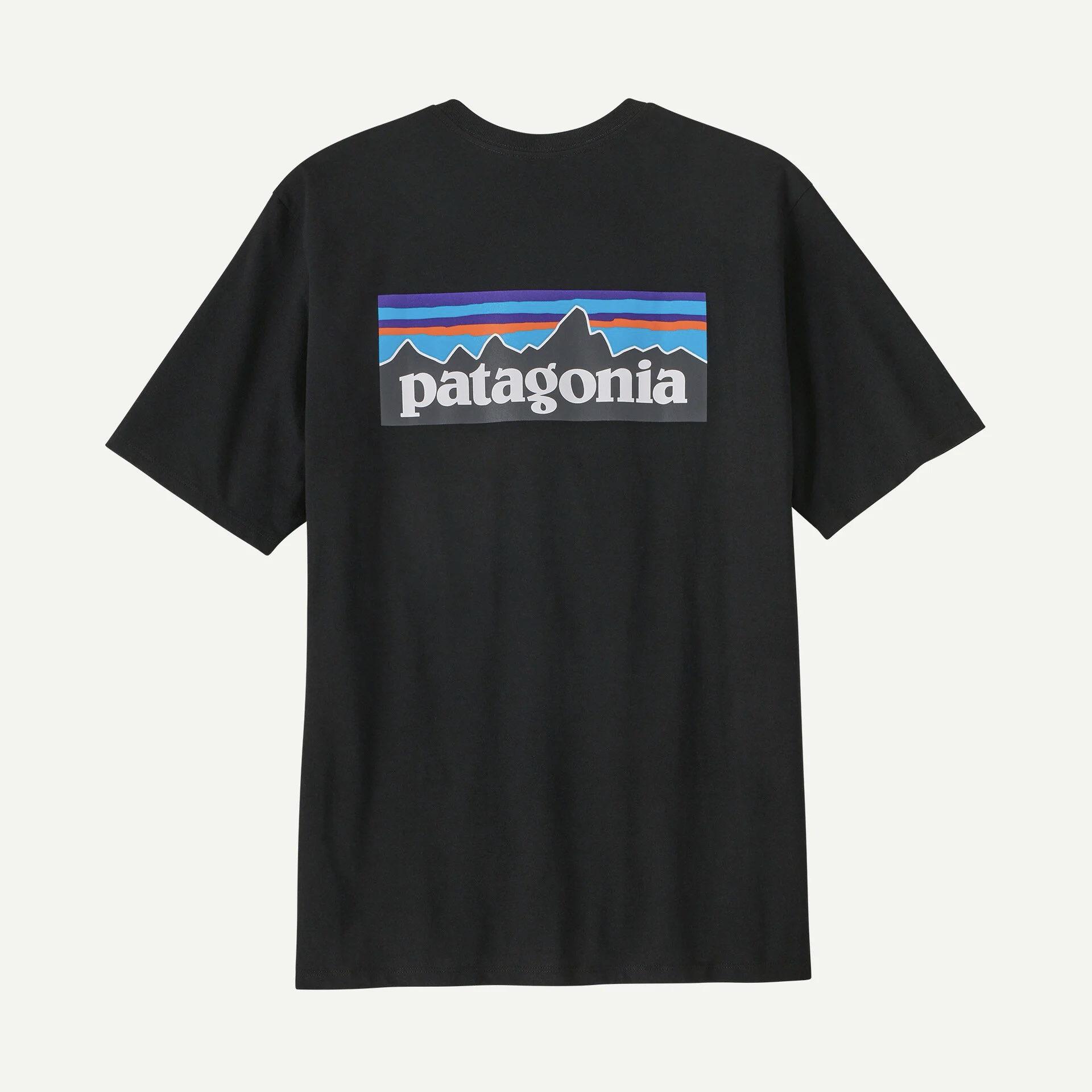 Футболка мужская хлопчатобумажная Patagonia Men's P-6 Logo Responsibili-Tee L Черный (4460226)