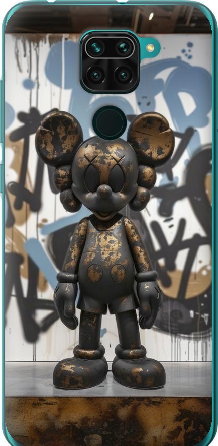 Чехол на Xiaomi Redmi Note 9 Bronze kaws v2 (6098t-2017-42517)