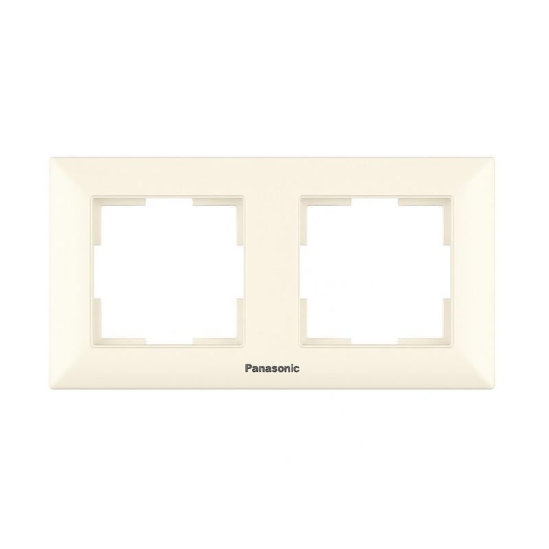 Рамка для розеток двухместная Panasonic Arkedia Slim ABS горизонтальная Кремовый (WNTF08022BG-UA1) - фото 1 Рамка для розеток двухместная Panasonic Arkedia Slim ABS горизонтальная Кремовый (WNTF08022BG-UA1) - фото 1