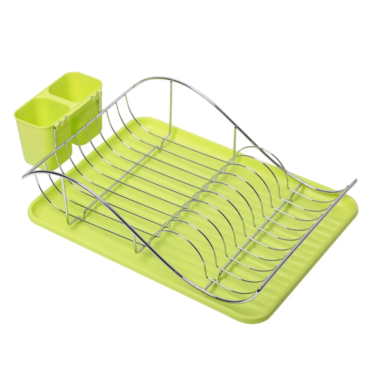 Сушарка для посуду Kamille 52х32х13 см Зелений (KM-0761A)