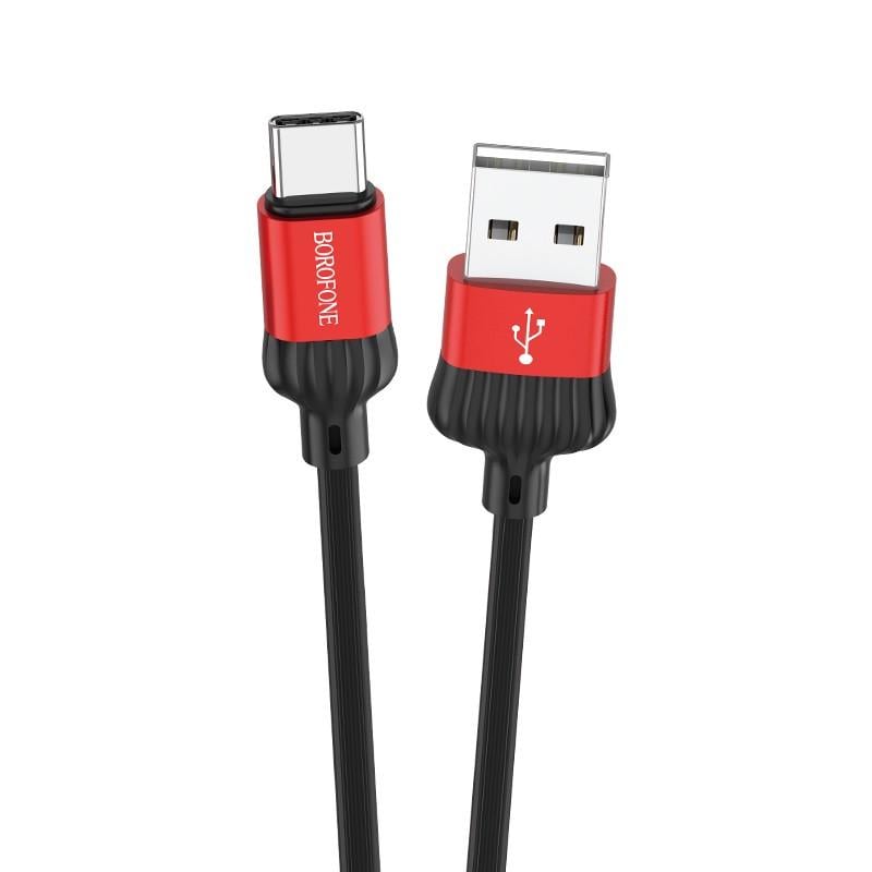 Дата кабель Borofone BX28 Dignity USB to Type-C 1 м Red/Black