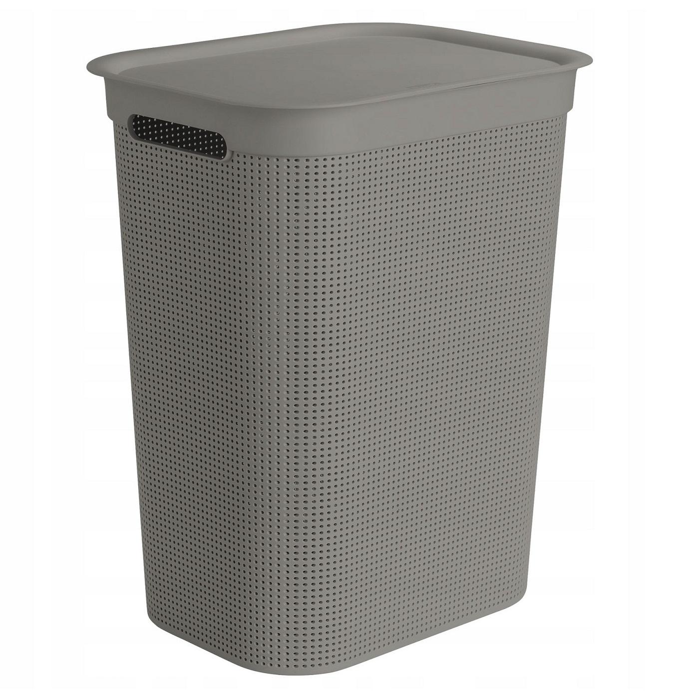 Корзина для белья с крышкой Rotho Brisen 50 л Серый (10235-1)