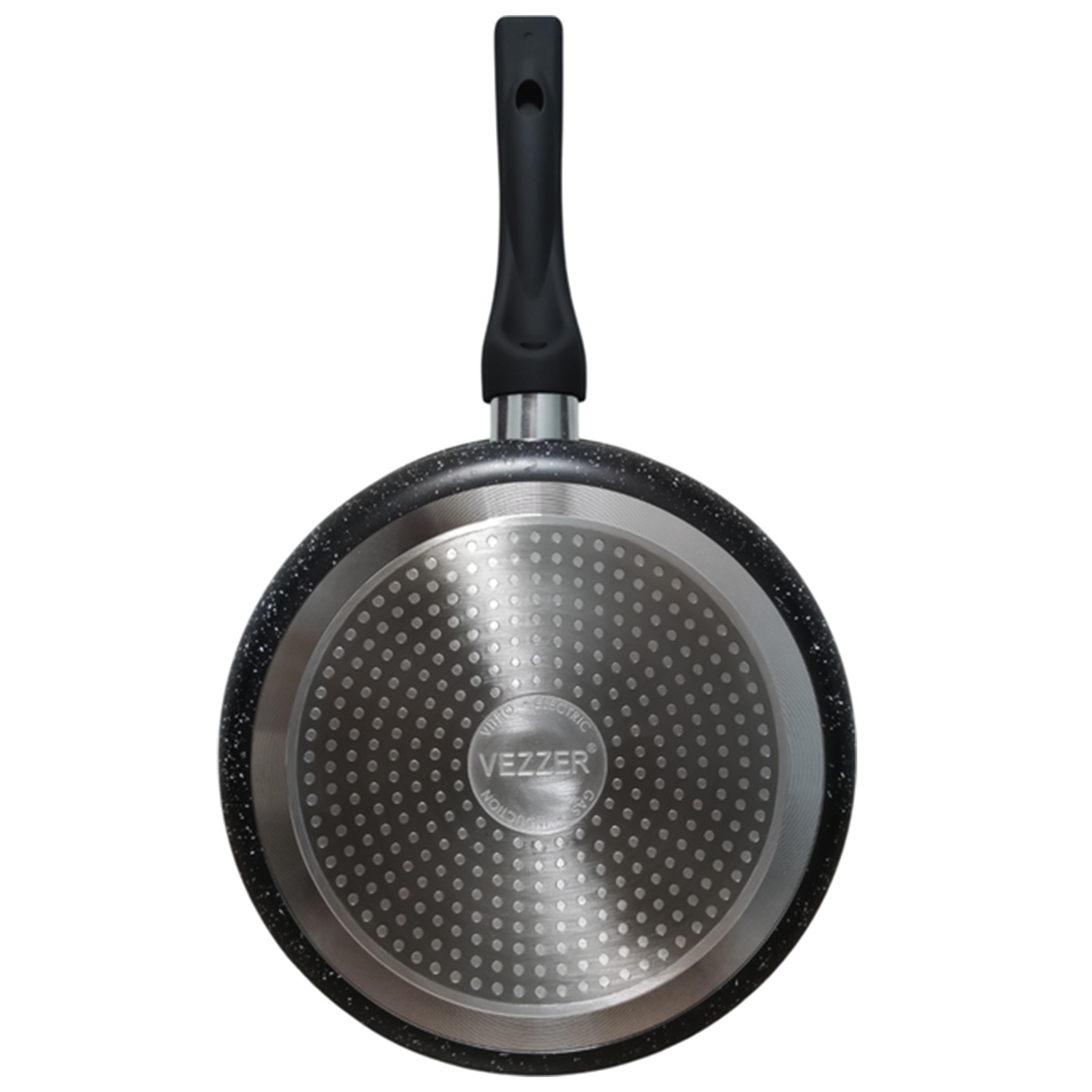 Сковорода Vezzer глубокая с крышкой 28 см (VZ8077) - фото 4