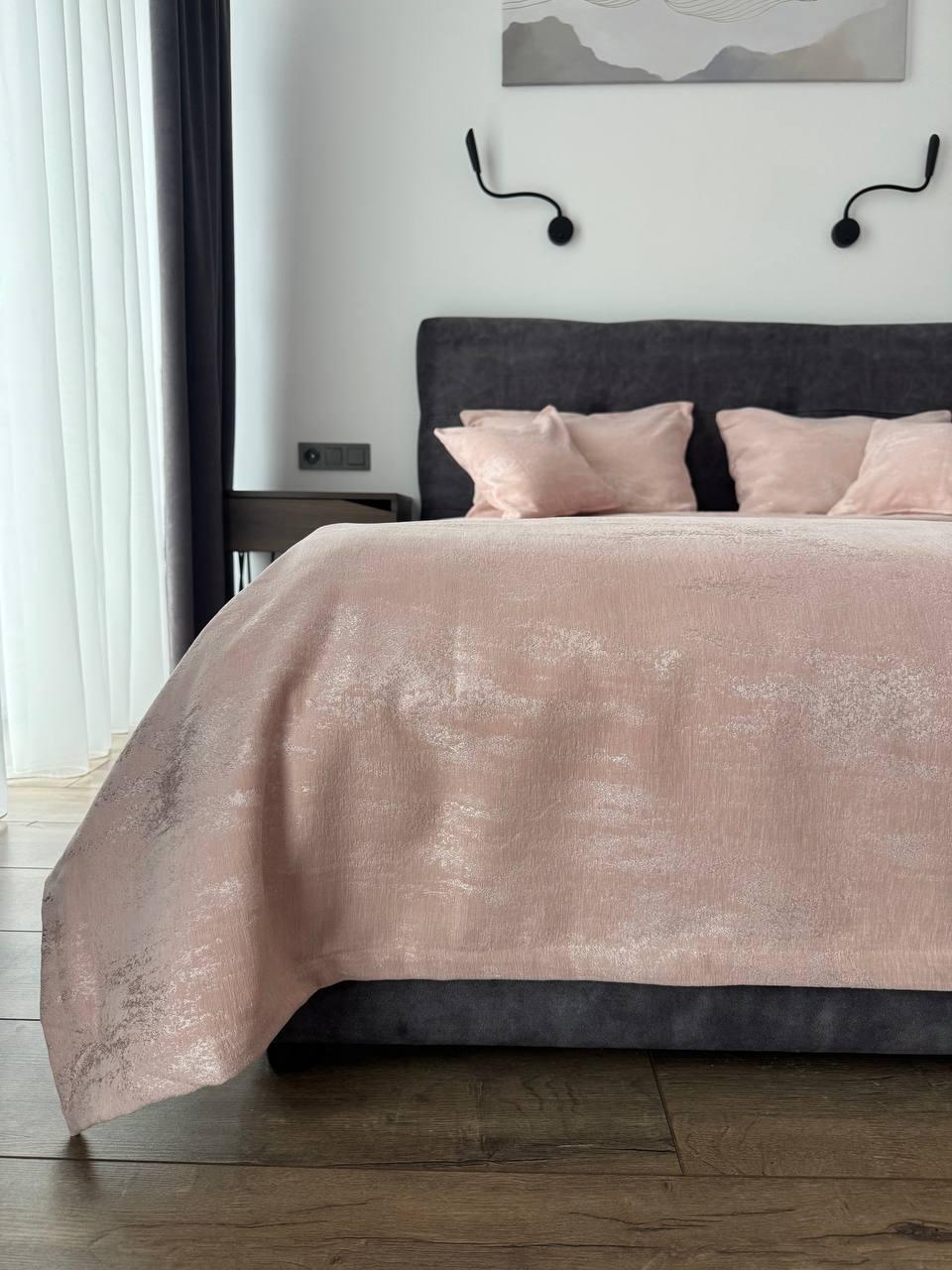 Покривало Мармур 200х250 см Рожевий (22000-12-200x250cm)