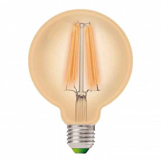 Лампа вінтажна Eurolamp Amber LED-G95-082748 W 220 V 870 lm 4000K Е27 95x139 мм (4260642638931)