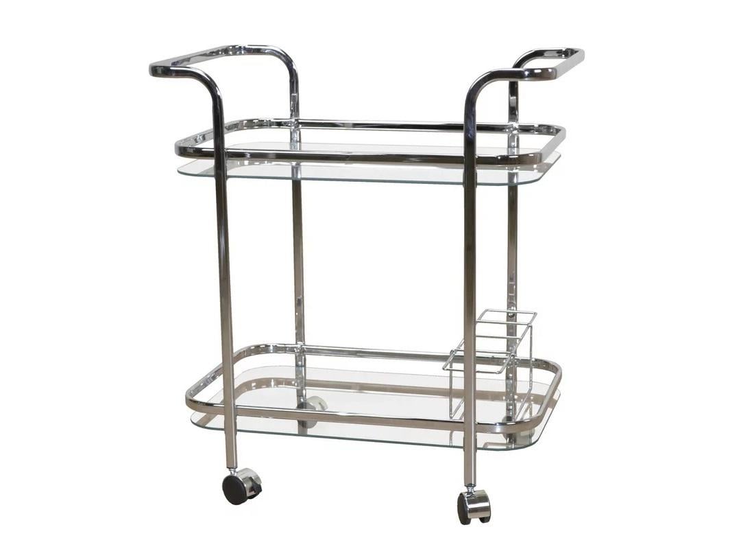 Сервировочный столик на колесах с подставкой для вина 69х42х74 см (DA69120C08) - фото 2 Сервировочный столик на колесах с подставкой для вина 69х42х74 см (DA69120C08) - фото 2