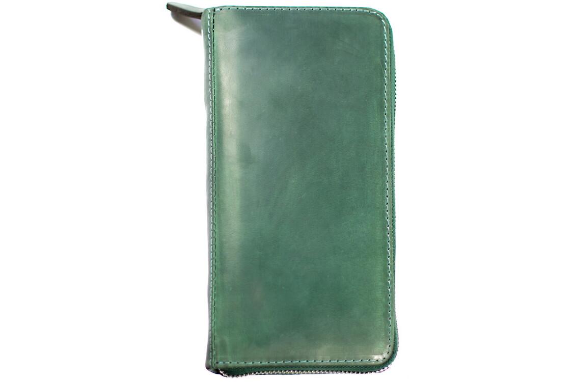 Гаманець на блискавці Grande Verde Paolo Pelle ud0002-Verde (pelle-9998)