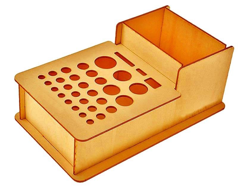 Органайзер кожевника из дерева Татира Карри (ОКО-001403)