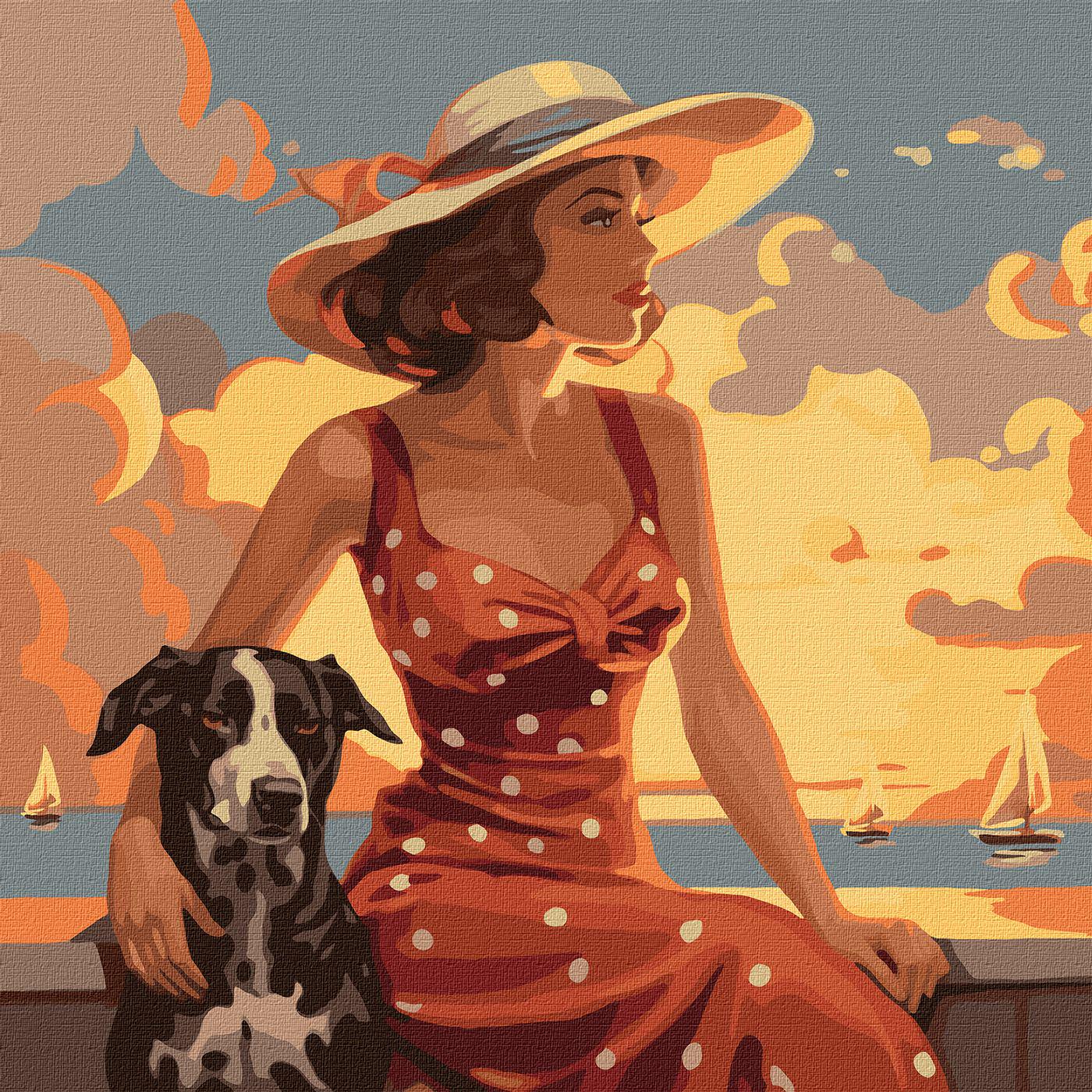 Картина по номерам Идейка Атмосфера моря 40x40 см (Id-KHO2536)