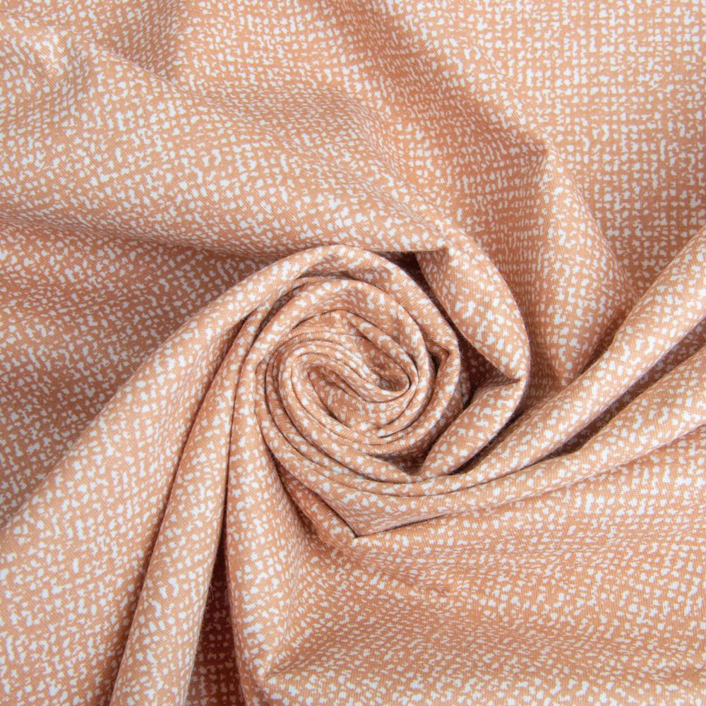 Ткань хлопок сатин для постельного белья ВТ-273В цветы 120 гр/м2 Беж (26119)