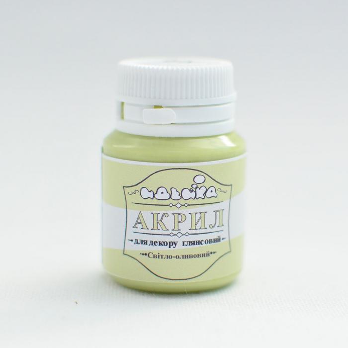 Акриловая краска Идейка 20 мл Светло-оливковый (skl-98293 gl)