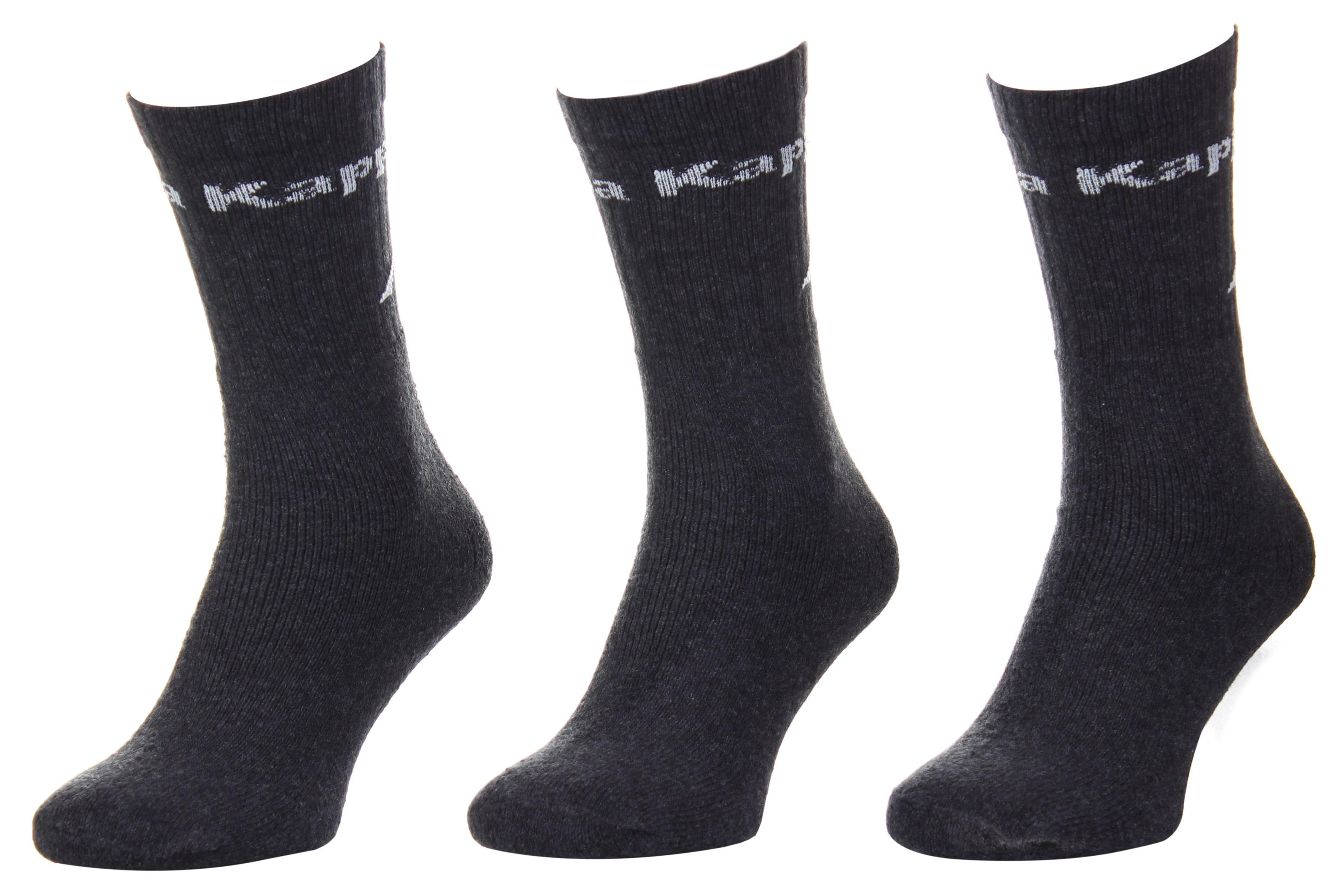 Носки Kappa Socks Logo Saboya 3 пары р. 35/36/37/38 Black (304MT00-906) - фото 1