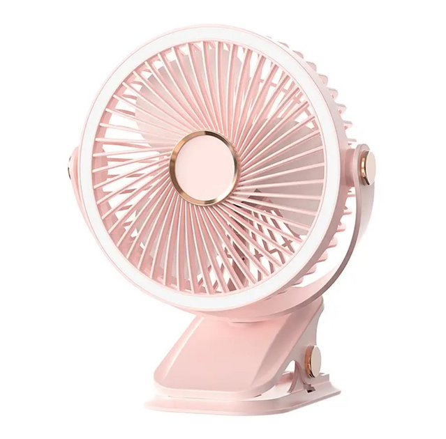 Вентилятор акумуляторний VHG F03 з LED підсвіткою Pink Вентилятор акумуляторний VHG F03 з LED підсвіткою Pink