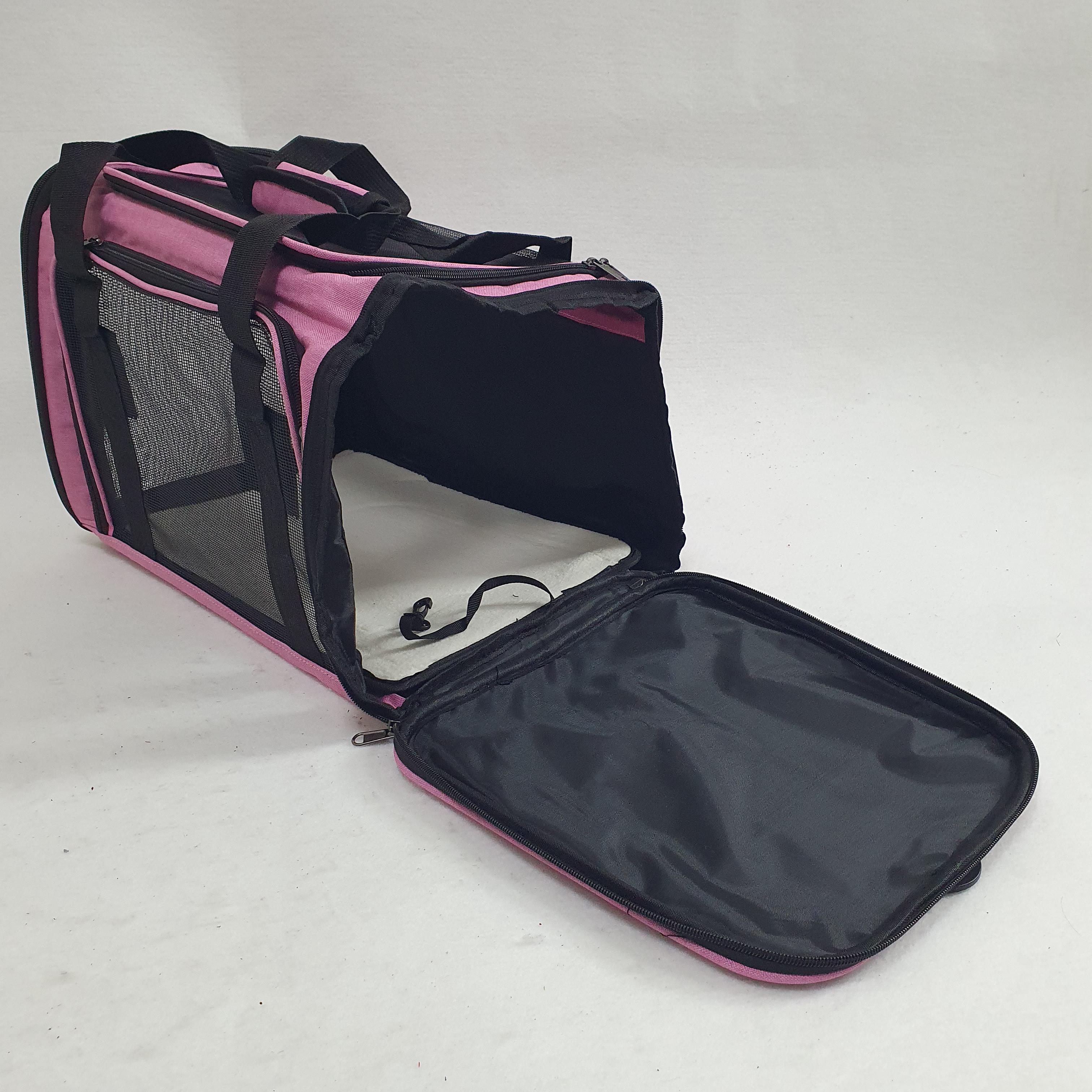 Сумка-переноска для кошек и собак Connor до 12 кг Розовый (AR-512-Pink) - фото 9 Сумка-переноска для кошек и собак Connor до 12 кг Розовый (AR-512-Pink) - фото 9