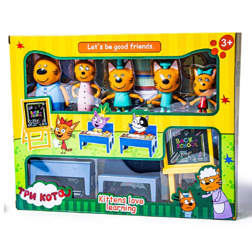 Фигурки Три кота Снова в школу Multicolor (1823943557)