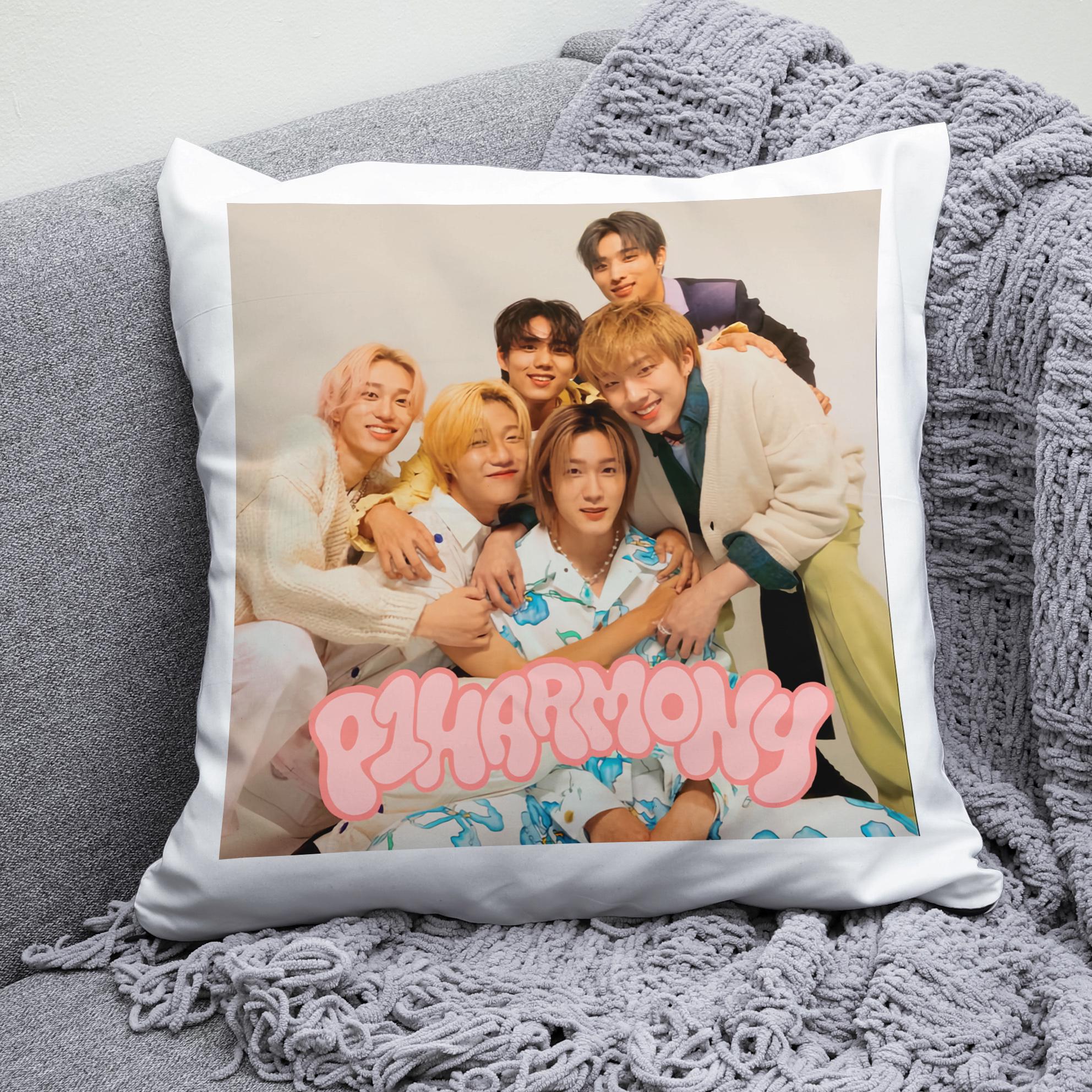 Плюшевая подушка квадрат с принтом K-Pop P1Harmony